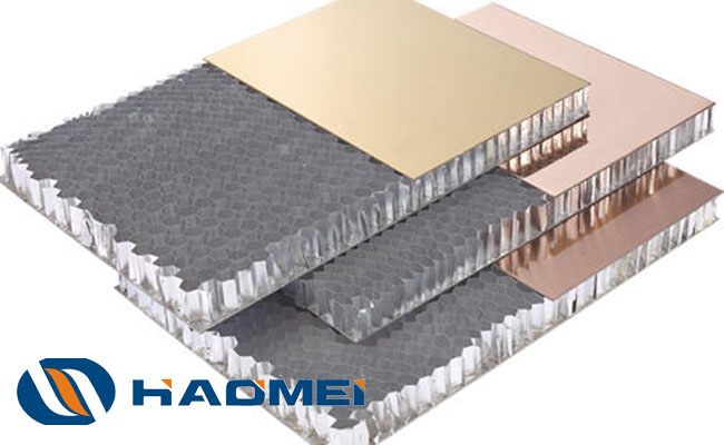 This is a picture of aluminum honeycomb core panel structure.